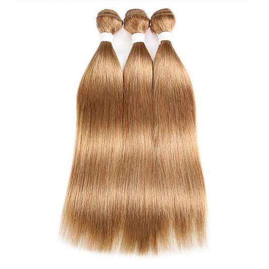 Indian hair straight color #27 honeyblonde