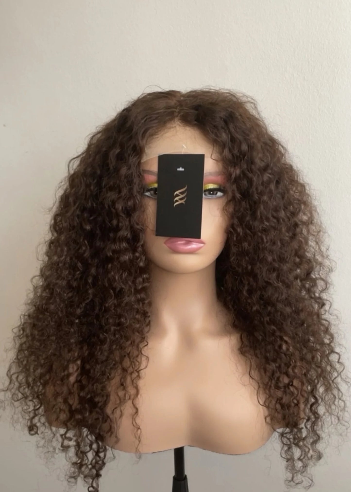 Millacare Moroccan curly light brown 4x4 closure wig