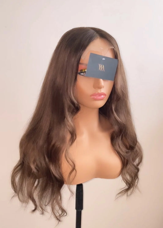 Millacare Caramel Ash brown 5x5 closure wig