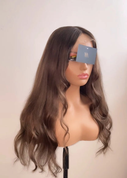 Millacare Caramel Ash brown 5x5 closure wig