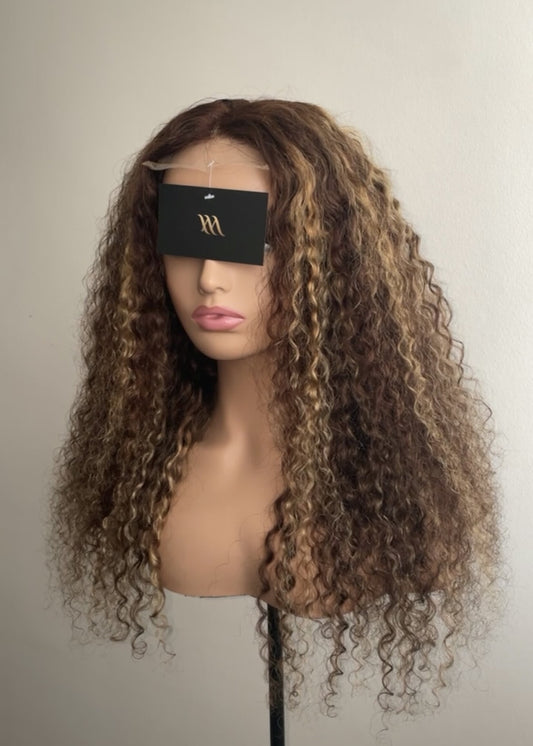 Millacare caribbean curly 4x4 closure wig