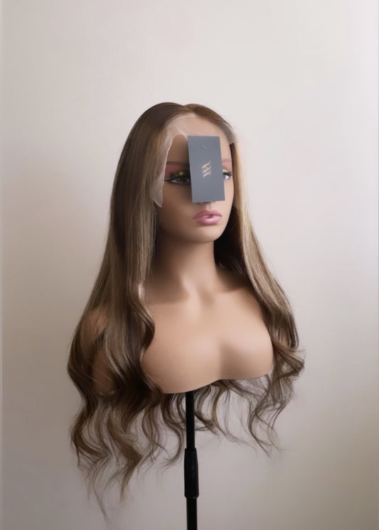 Millacare Highlighted warm blonde 13x4 frontal wig