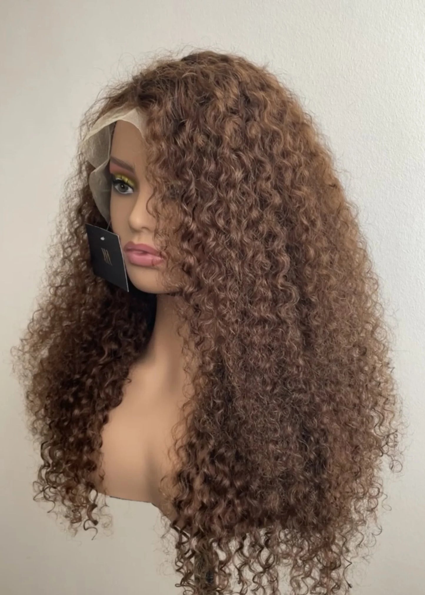 Millacare Moroccan curly light brown 13x4 frontal wig