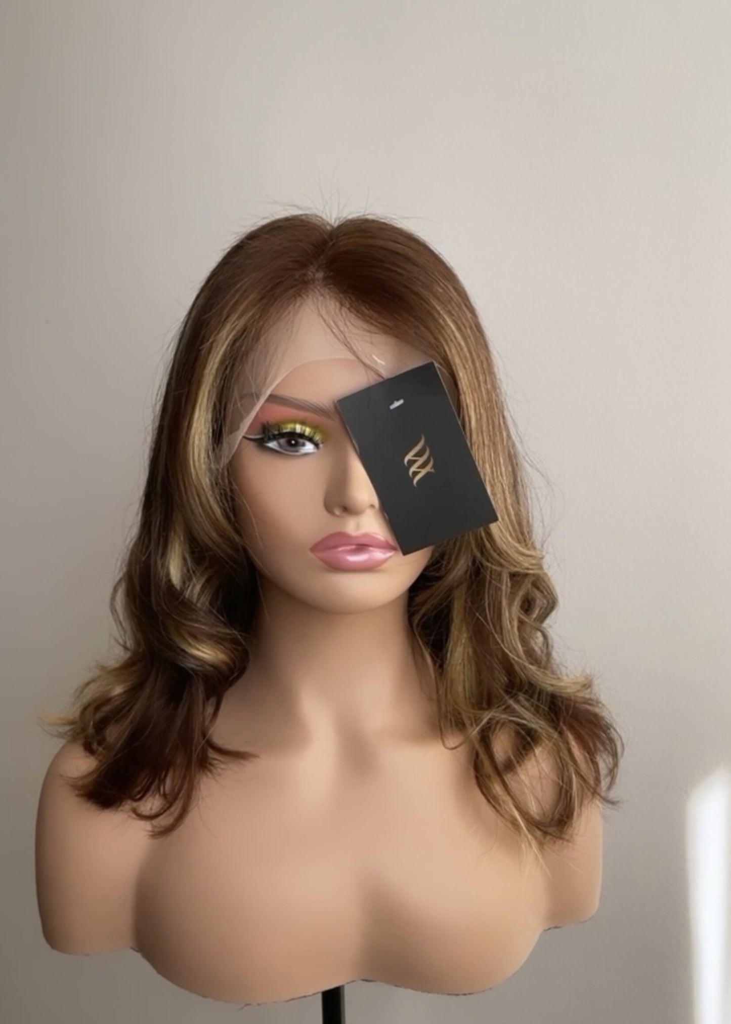 Millacare Warm brown highlighted 13x4 frontal wig